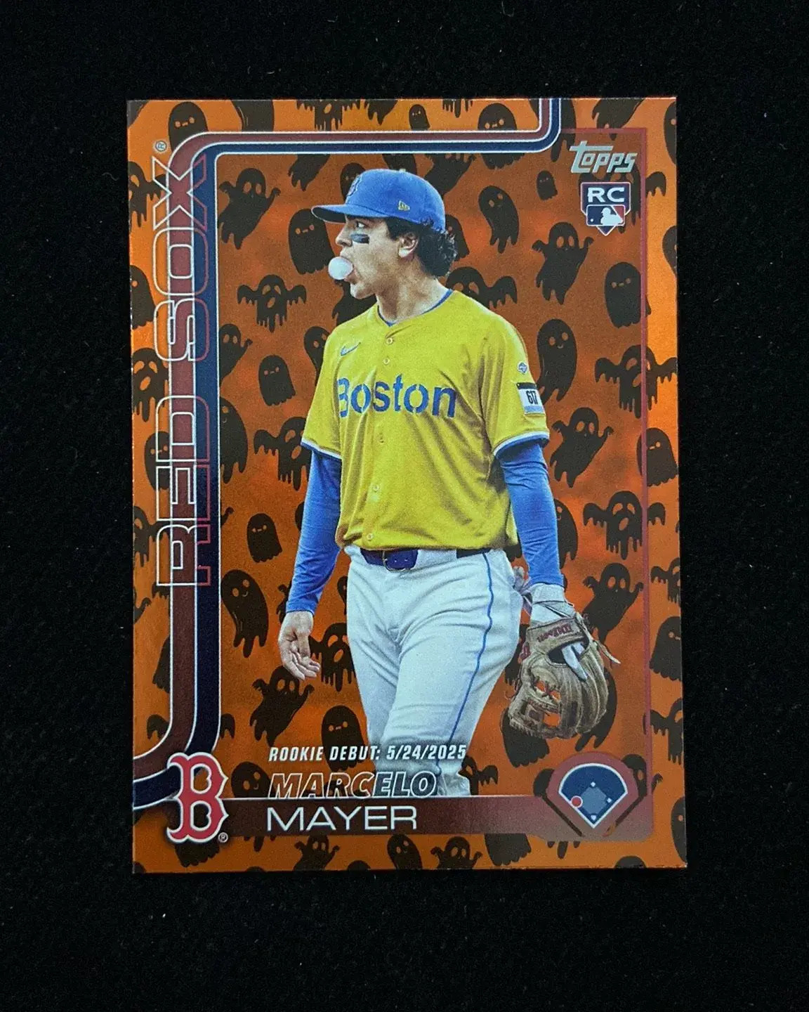 2025 Topps Update Series Holiday Ghost #US276 Marcelo Mayer RC Rookie Red Sox hd