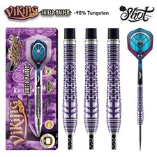 Shot Viking Shield-Maiden Steel Tip Dart Set-90 Tungsten Barrels-24gm