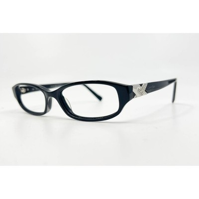 Calvin Klein Celie Black Eyeglasses Frames 51-16-135 Rhinestone Accent Women