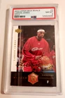 LEBRON JAMES 2004 Upper Deck Rookie Rivals Gold Signature Card #2 RC PSA 8