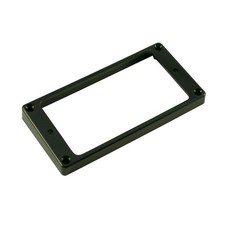 WD Plastic Humbucker Pickup Mounting Ring, Flat Bottom, Black, High