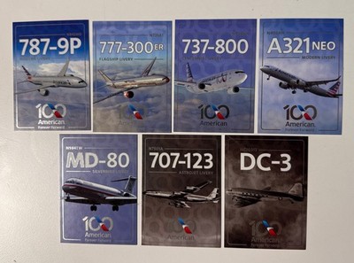 American Airlines (AA) Trading Cards Mint Condition 100 Years Anniversary Set