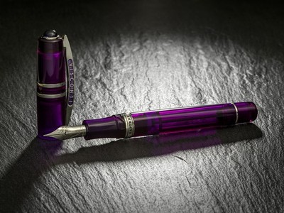 Visconti Homo Sapiens Demo Stones Fountain Pen - Amethyst (F)