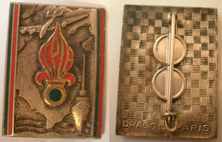 Compagnie transit 2° REI Régiment infanterie Légion étrangère Indochine insigne