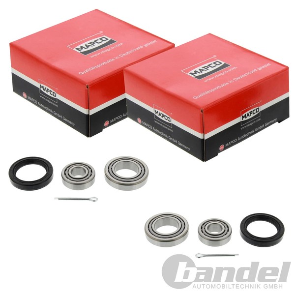2X Mapco RADLAGER-SATZ Vorne Hinten Passend FüR Ford Escort Transit-image