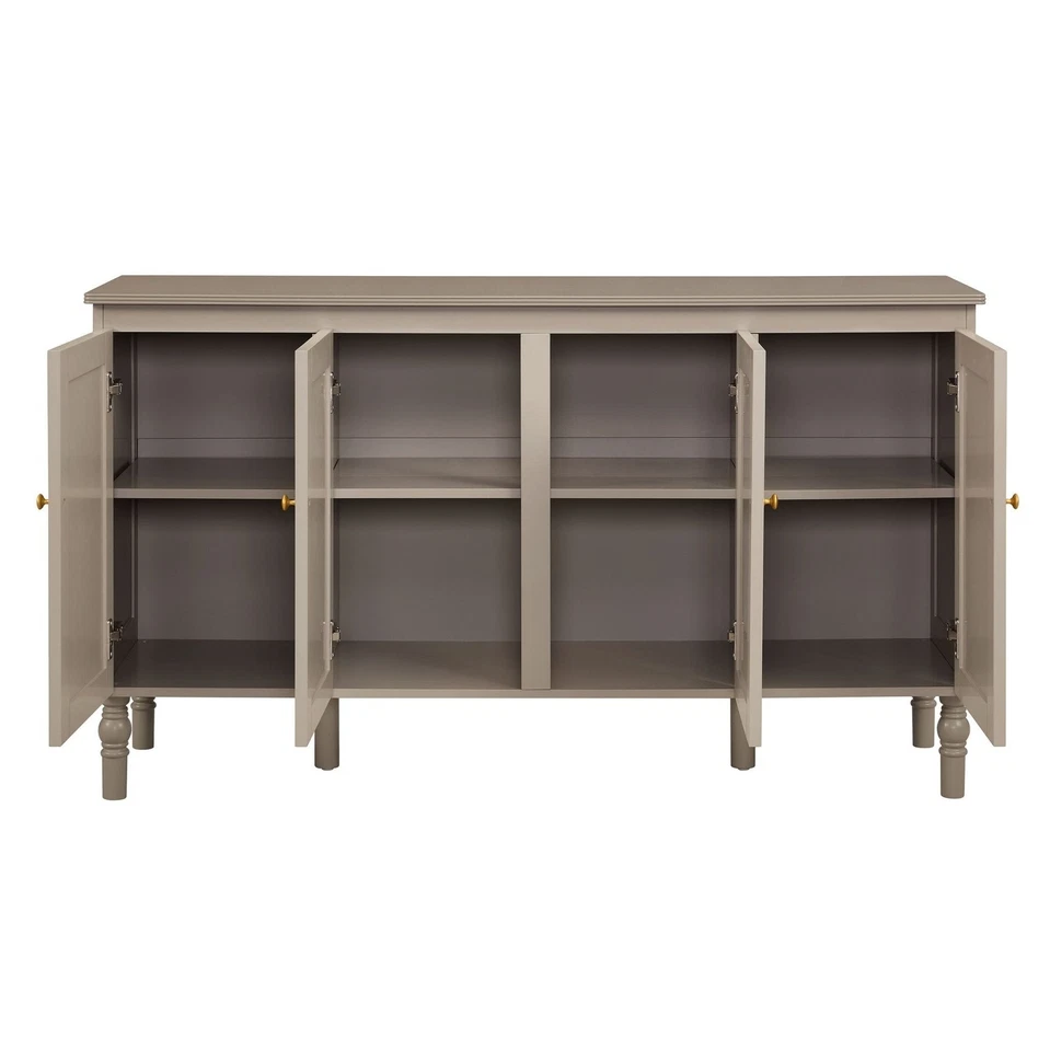 Dusk Ruby Taupe & Gold Effect 4 Door Sideboard RRP £289 - Image 4 of 4