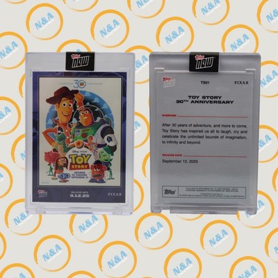 2025 Disney Topps now トイストーリー #TS01-SP 2025 Disney Topps NOW Toy Story 30th Anniversary Short Print TS01