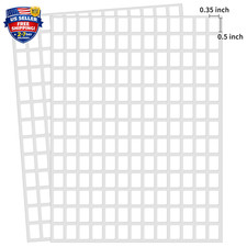 3040 Pcs Matte Small White Labels Stickers Blank Labels Removable Price Tags Lab