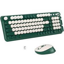 Links9+ Wireless Keyboard and Combo, Full-Size Typewriter Keyboard Style, 2.4... thumbnail