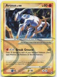 Arceus AR8 Platinum Holo Rare