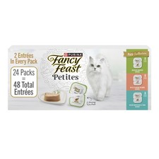 Wet Kitten Food Pate Variety Pack 48 Tubs 1.4 oz Each Tray