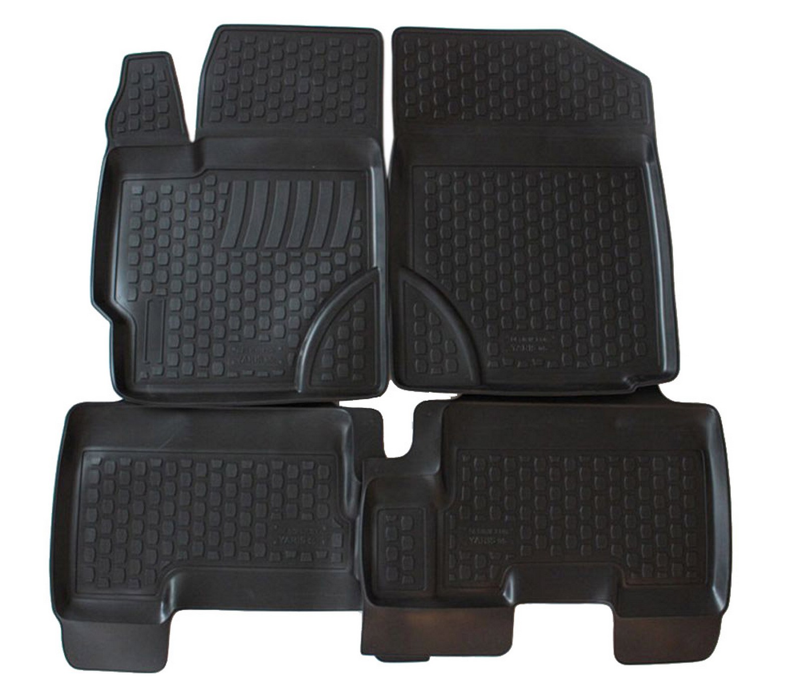 Tapis de sol en caoutchouc 3D pour Toyota Yaris, idéal pour l'hiver
