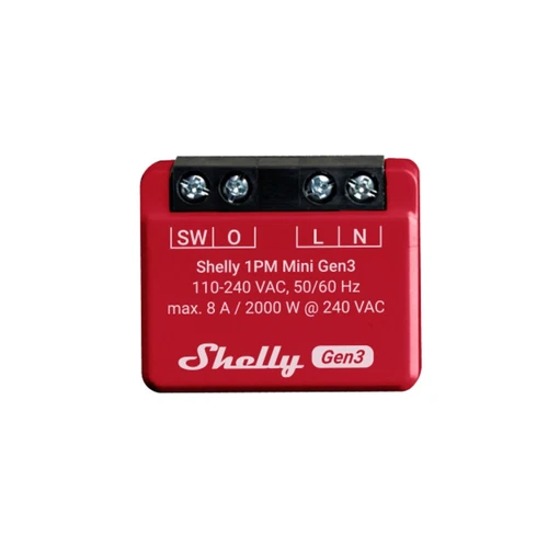 Shelly Shelly 1PM Mini Gen3  Schalt-Messaktor  Wi-Fi, Bluetooth