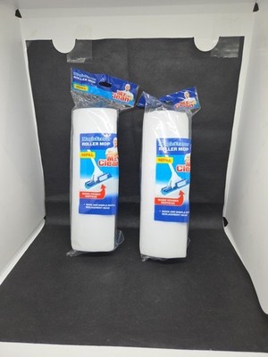 Lot Of 2 Mr. Clean Magic Eraser Roller Mop Refill   Mop Heads