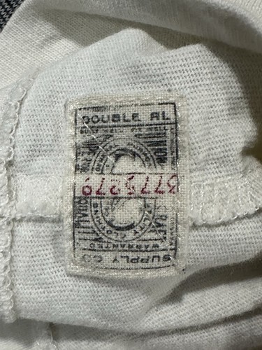 Double RL Ralph Lauren RRL Logo T Shirt Medium White Distressed Single Stitch - Picture 12 of 16