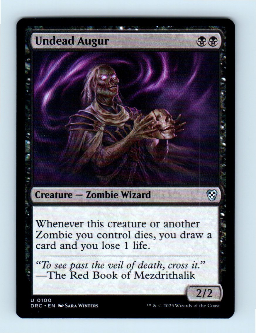 #100 2025 Aetherdrift Commander Undead Augur Uncommon