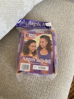 Kenyan Angel Darling Ponytail Hair Braid Extensions  color #1/350, 4 pack