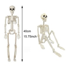 Halloween Human Skeleton Oversized Poseable Size Life Decoration Party Prop 40