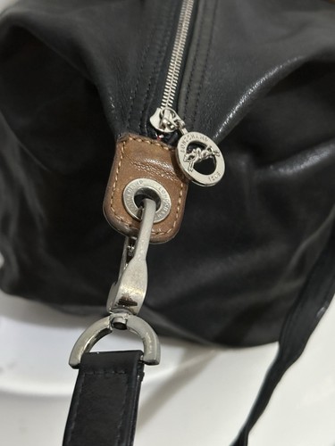 Longchamp le Pliage Cuir Leather Unisex Crossbody Bag Special Edt Mixed Colours - Picture 16 of 22