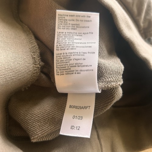 Psycho Bunny Sweat Shorts Kids Medium 10/12 M French Terry Lounge Taupe - Picture 11 of 13