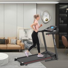 Smart Folding Treadmill - Motorized w/ Manual Incline, Air Spring  MP3