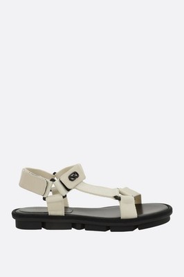 SERGIO ROSSI White Webbing Flat Sandals New And Authentic