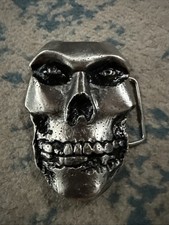 2008 Misfits Skull Belt Buckle Horror Punk Rock Goth 4 x3