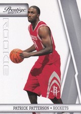 2010-11 Panini Prestige PATRICK PATTERSON rookie card #164 Houston Rockets