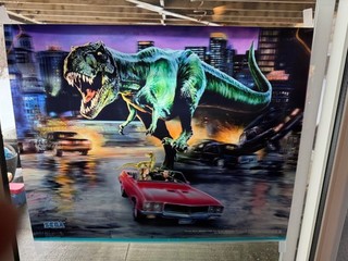 Sega Jurassic Park Lost World Pinball 3d Lenticular limited edition translite