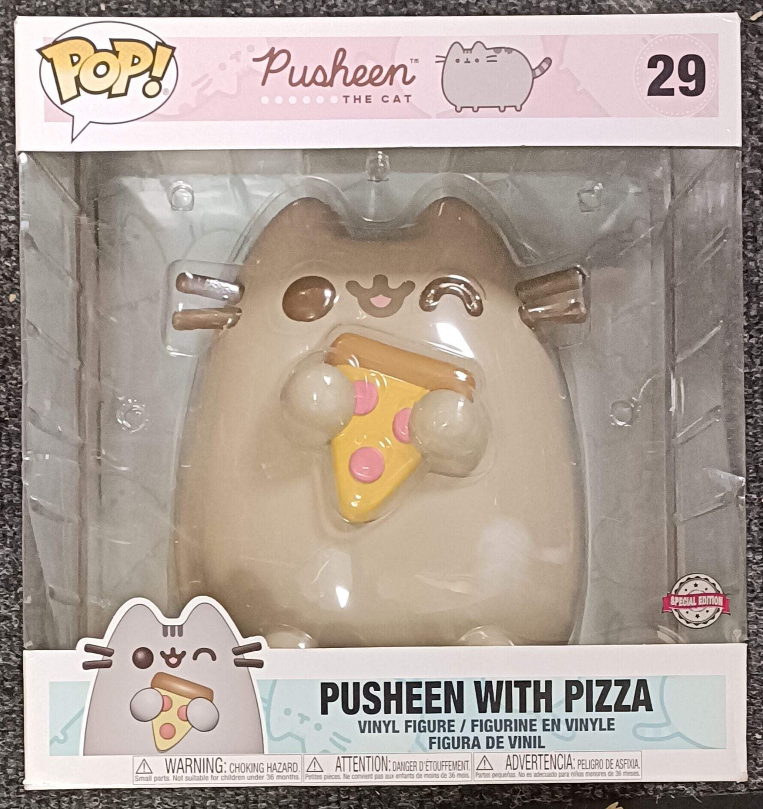 29 Pusheen (con pizza) - 10 pulgadas - Pusheen - Funko POP - Caja dañada
