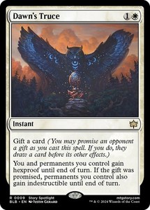 Dawn's Truce Bloomburrow #9 Rare White Instant