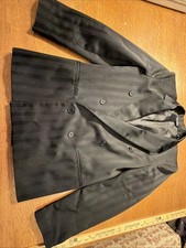 In Design Boyswear Black Double-Breasted Jacket Size 14