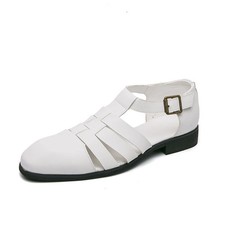 Men Outdoor Beach Shoes Thick Cushion Breathable Non-slip Leather Sandal