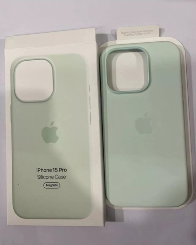NEW For iPhone 15 15 Pro 15 Plus 15 Pro Max Original Silicone Case with MagSafe - Afbeelding 13 van 16