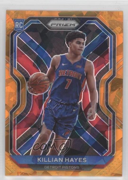2020-21 Panini Prizm Orange Ice Prizm Killian Hayes #270 0q5