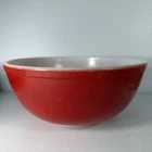 Vintage Pyrex 404 RED 4 Qt. Large 10" Nesting Mixing Bowl Primary Color USA