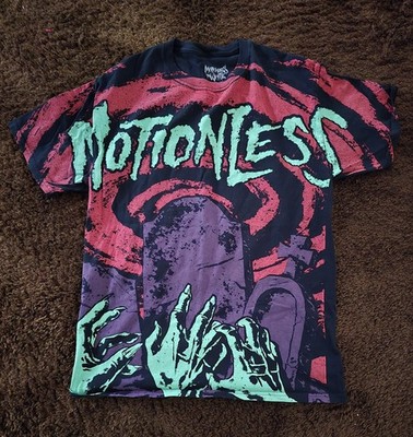 Motionless In White T-shirt Mens Medium Black Zombie Graveyard Front