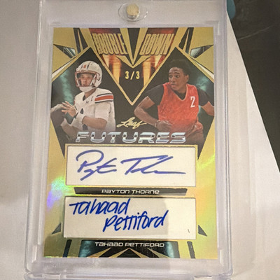 Leaf 2024 Futures Double Down Holo Gold Payton Thorne Pettiford DD-26 Auto /3