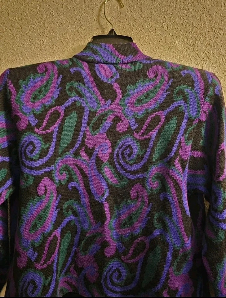 Suéter púrpura St John For Saks Fifth Avenue cachemir para mujer talla 10 Foto 2 de 3