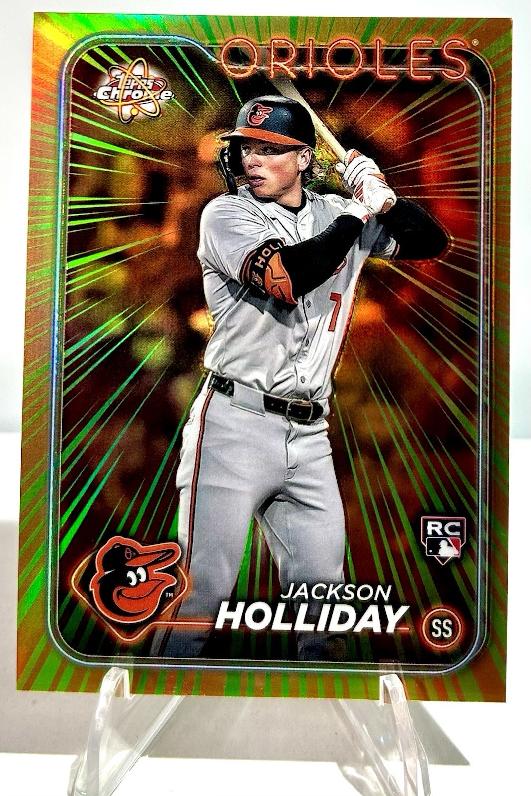 2024 Topps Chrome - Radiating Rookies Jackson Holliday #RR-19 (RC) Case Hit