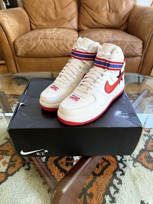Riccardo Tisci x NikeLab Air Force 1 High RT White Red Black Sz 11.5 AQ3366-100
