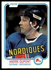 1981-82 O-Pee-Chee Hockey Card Andre Dupont Quebec Nordiques #273 EX-MT