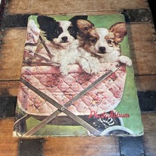 Funny Unusual Vintage Corgi Dog Photo Scrap Album Empty As Seen Rare Kitsch