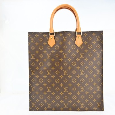 AUTH Louis Vuitton Monogram Sac Plat Hand Bag M51140 LV R3843RS803