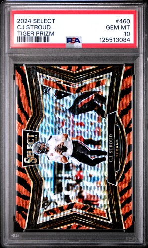 2024 PANINI SELECT TIGER PRIZM #460 CJ STROUD PSA 10