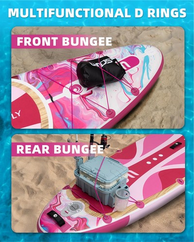 Inflatable Paddle Boards 11'x33'' with Sup Accessories, Stand Up SUP Paddle B... - Picture 5 of 9