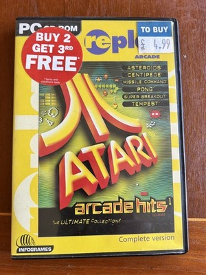 Arcade Hits 1 Atari Komplettversion PC Computer CDROM EUR ITA