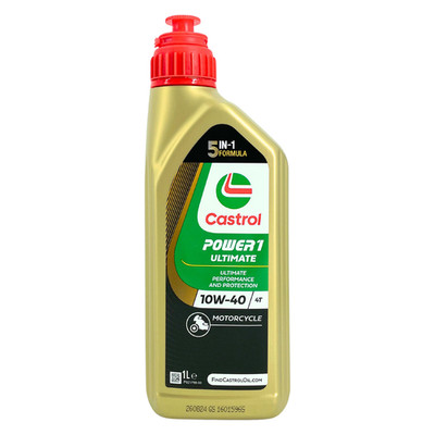 1Liter Castrol Power1 Ultimate 4T 10W-40 Motorrad-öl Motoröl API SL Jaso MA-2