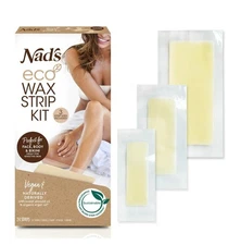 NADS ECO🌱 ●WAX STRIP KIT● (3-Sizes) 24-Wax Strips •Vegan🌱& Naturally Derived.
