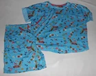 NWOT CUDDL DUDS 2 Piece Lounge Beach Scene Pajama Set Size XL